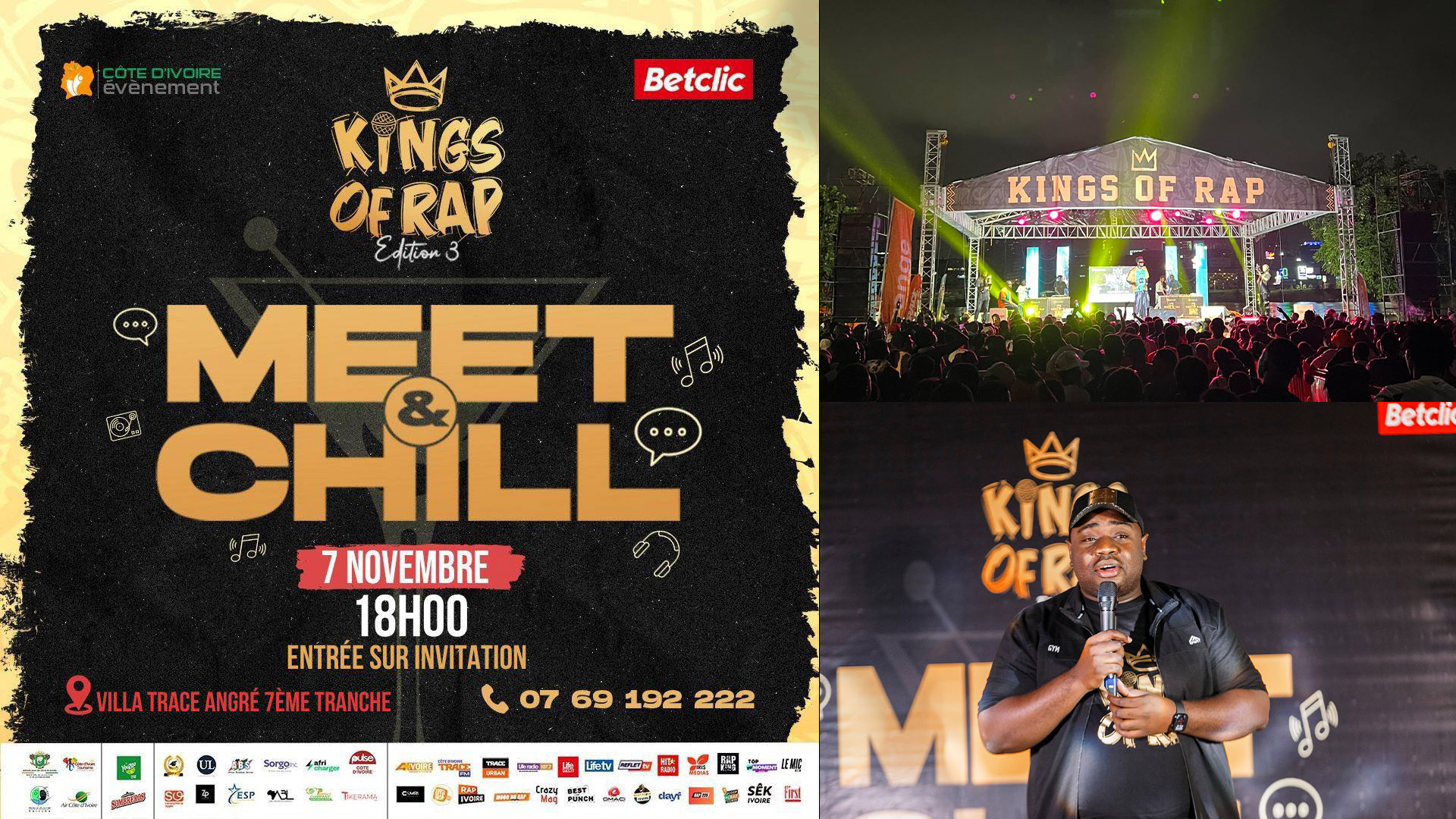 Meet & Chill | Kings Of Rap 2025 : le rendez-vous incontournable du rap ivoirien à Abidjan